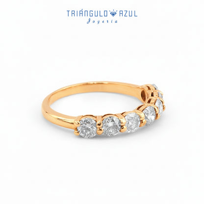 Churumbela Andrea de Diamantes con 0.95 CTS Total en Oro Amarillo de 14K