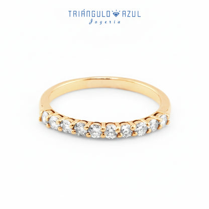 Churumbela Andrea de Diamantes con 0.37 CTS Total en Oro Amarillo de 14K