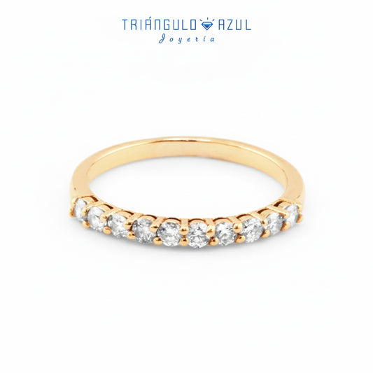 Churumbela Andrea de Diamantes con 0.37 CTS Total en Oro Amarillo de 14K