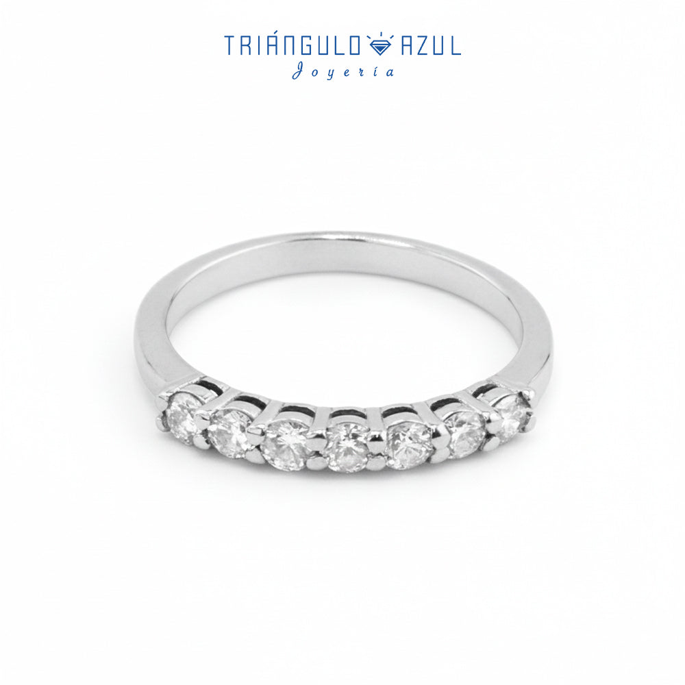 Churumbela Andrea de Diamantes con 0.49 CTS Total en Oro Blanco de 14K