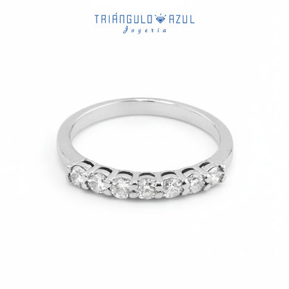 Churumbela Andrea de Diamantes con 0.49 CTS Total en Oro Blanco de 14K