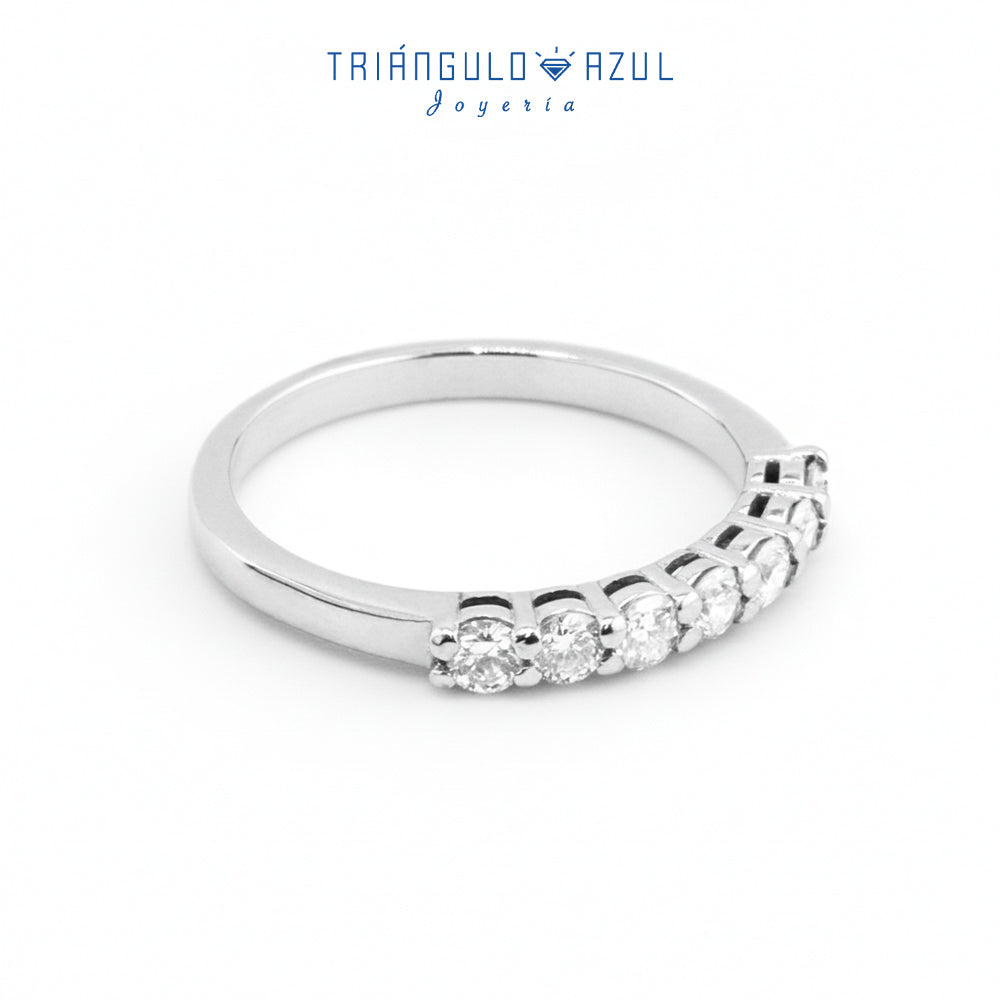 Churumbela Andrea de Diamantes con 0.49 CTS Total en Oro Blanco de 14K