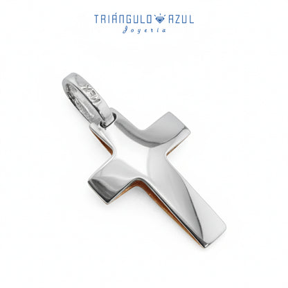 Dije Cruz Doble Oro en Oro Amarillo y Oro Blanco de 14K