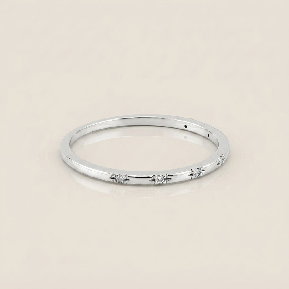Churumbela Mini con Diamantes en Oro Blanco de 14K