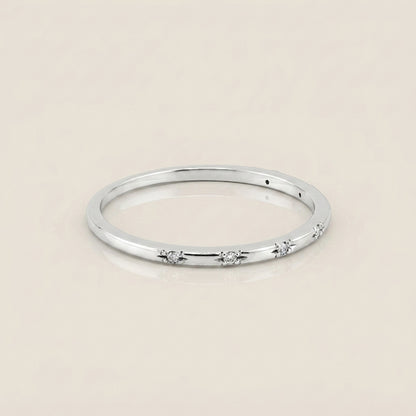 Churumbela Mini con Diamantes en Oro Blanco de 14K