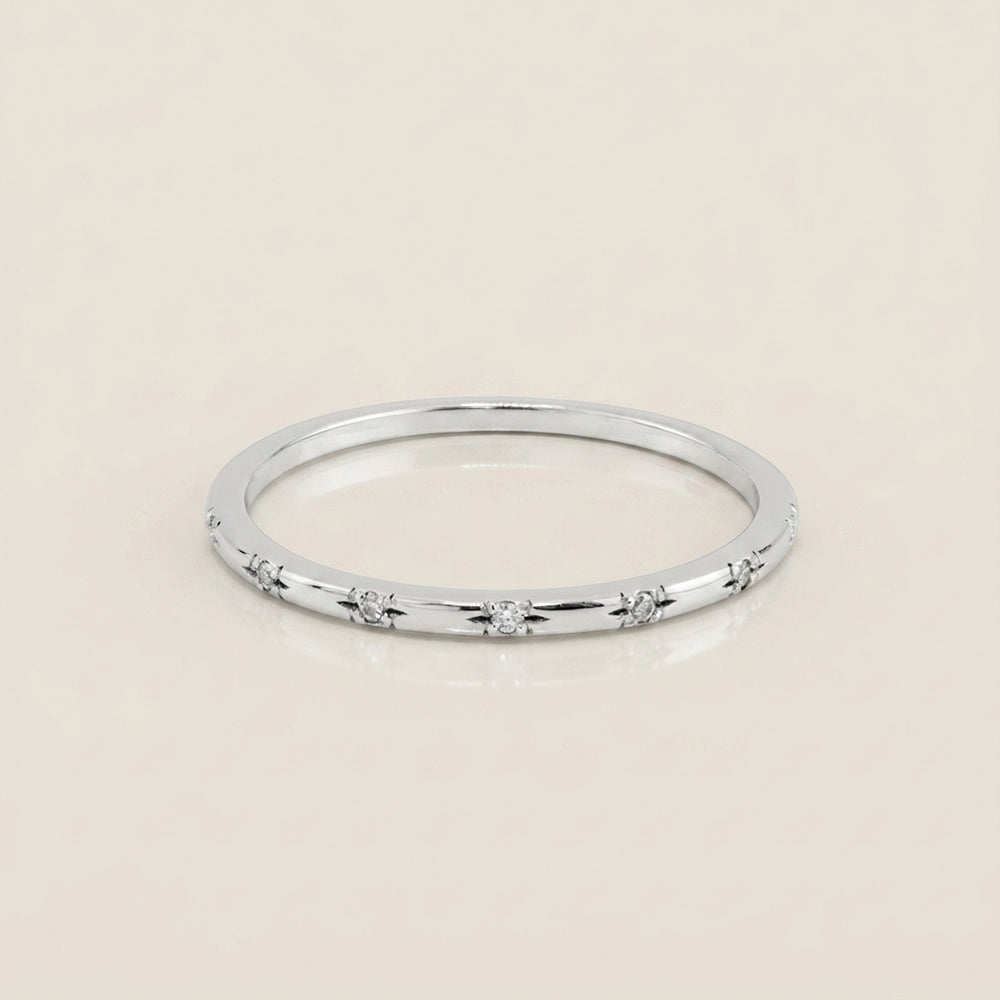Churumbela Mini con Diamantes en Oro Blanco de 14K