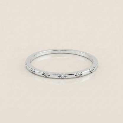 Churumbela Mini con Diamantes en Oro Blanco de 14K