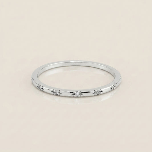 Churumbela Mini con Diamantes en Oro Blanco de 14K