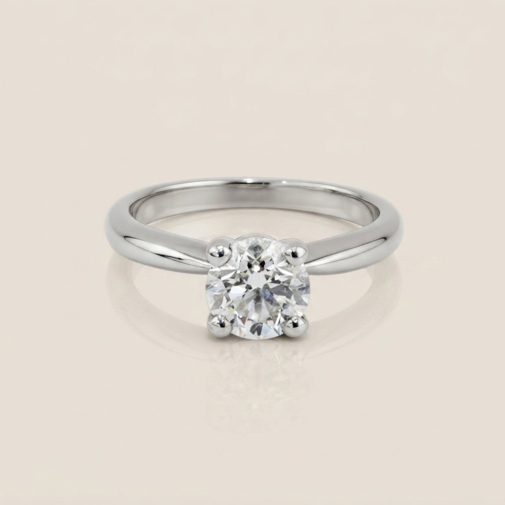 Anillo de Compromiso Solitario en Oro Blanco de 14K (GIA)