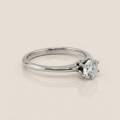 Anillo de Compromiso Solitario en Oro Blanco de 14K (GIA)