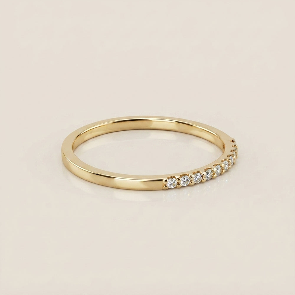 Churumbela con Diamantes en Oro Amarillo de 14K