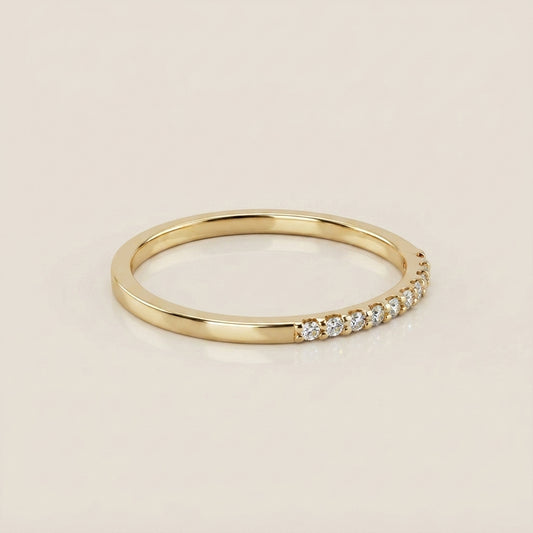 Churumbela con Diamantes en Oro Amarillo de 14K