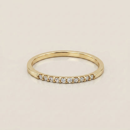 Churumbela con Diamantes en Oro Amarillo de 14K