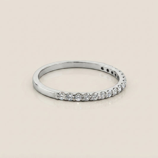 Churumbela Indu con Diamantes en Oro Blanco de 14K