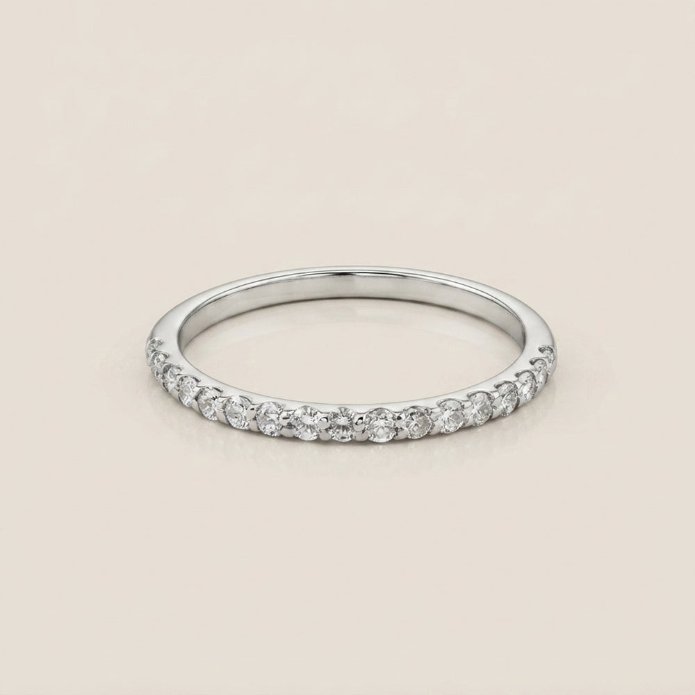 Churumbela Indu con Diamantes en Oro Blanco de 14K