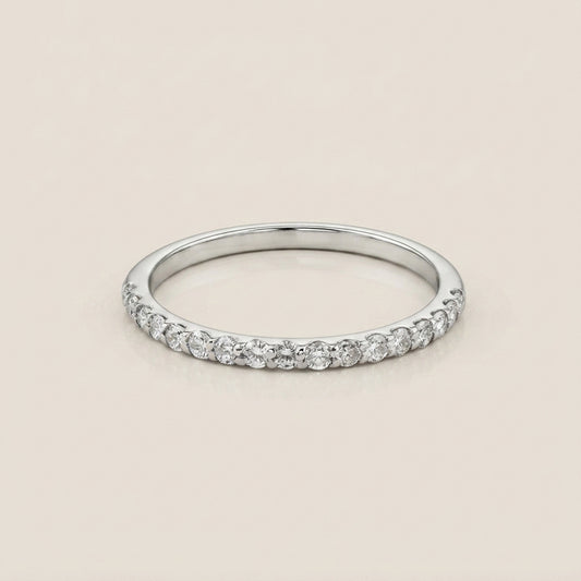 Churumbela Indu con Diamantes en Oro Blanco de 14K