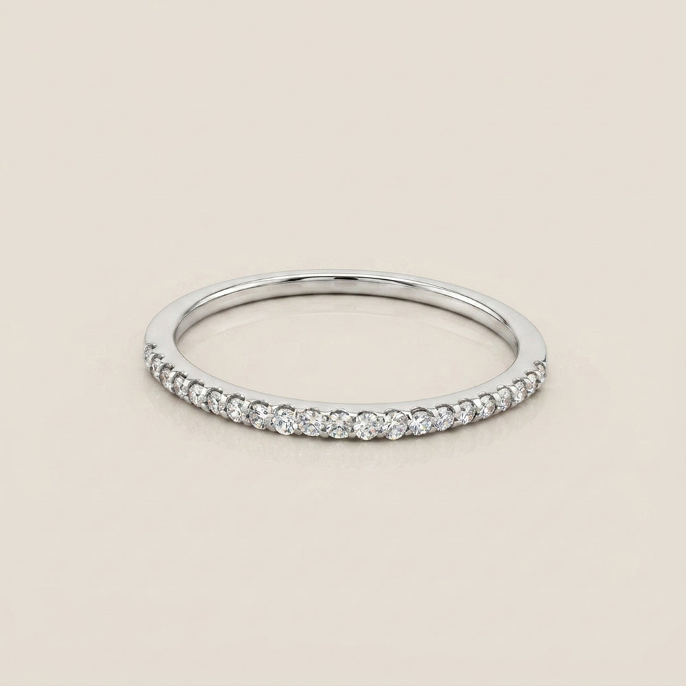 Churumbela Indu con Diamantes en Oro Blanco de 14K