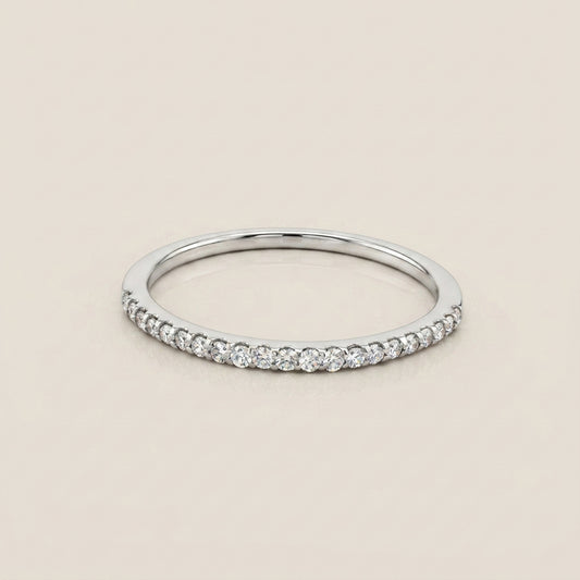 Churumbela Indu con Diamantes en Oro Blanco de 14K