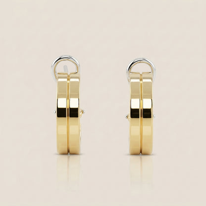 Aretes Huggies en Oro Amarillo de 14K