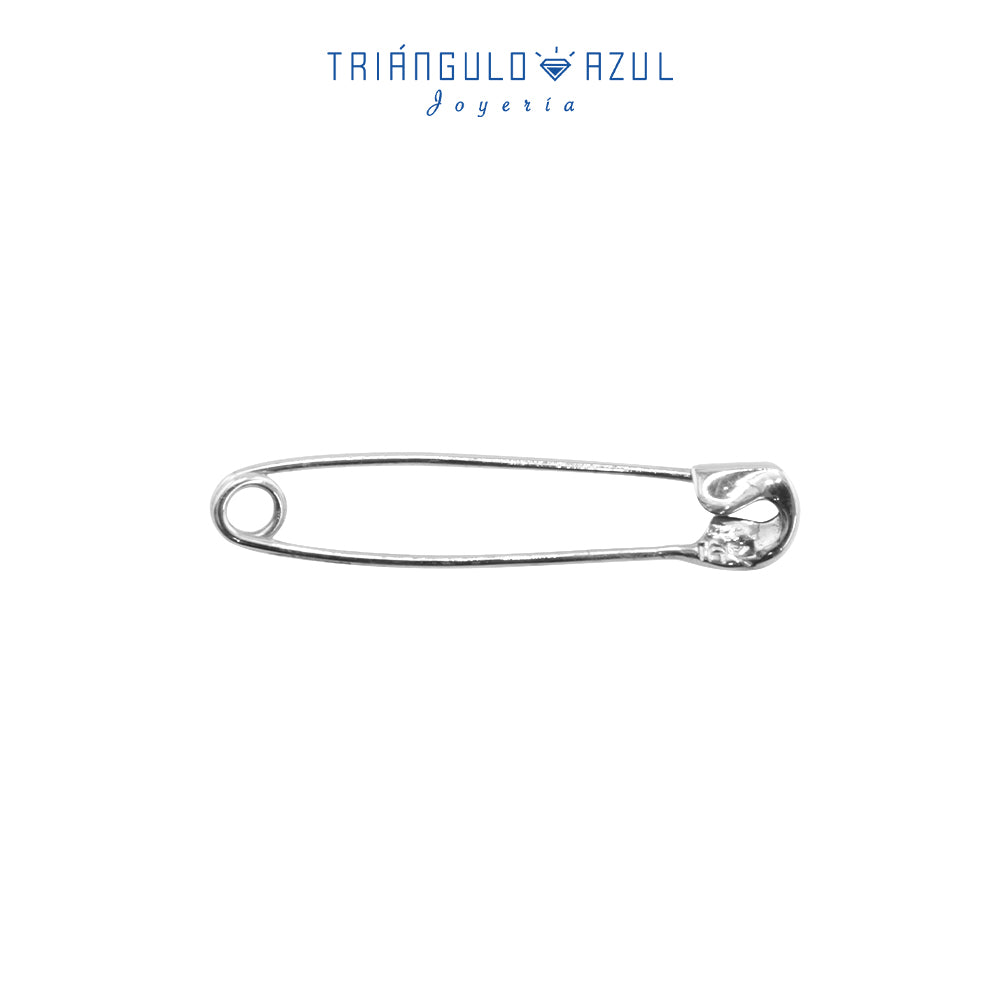 Broche de Seguridad en Oro Blanco de 14K