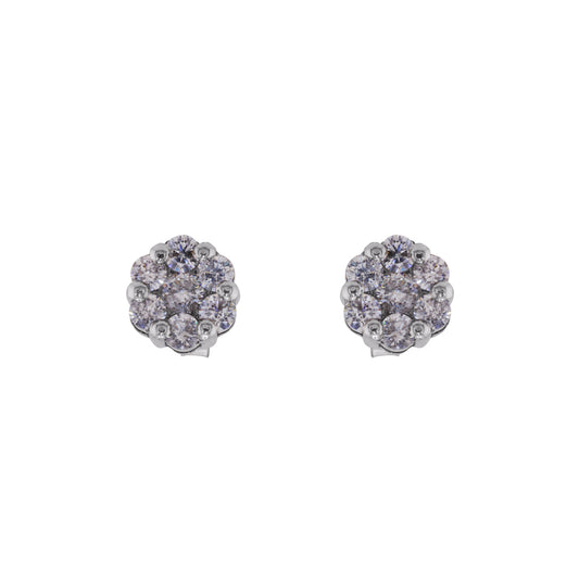 Aretes estilo Roseta de Diamantes