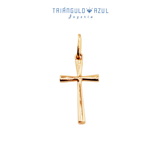 Dije Cruz Sencilla de Oro Amarillo de 14K