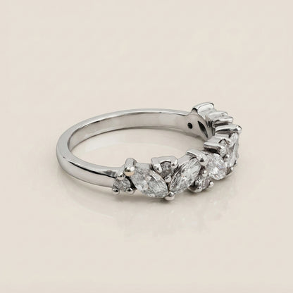 Churumbela Zigzag de Diamantes en Oro Blanco de 14K
