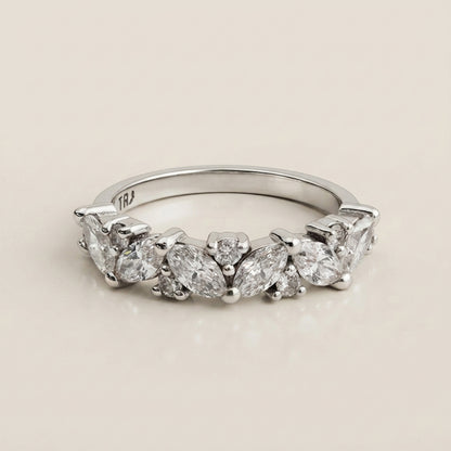 Churumbela Zigzag de Diamantes en Oro Blanco de 14K