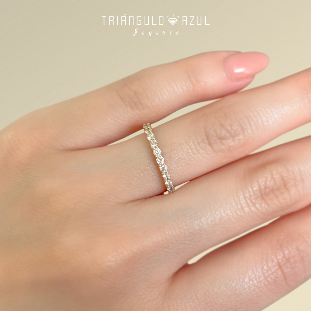 Churumbela Andrea de Diamantes con 0.45 CTS Total en Oro Amarillo de 14K