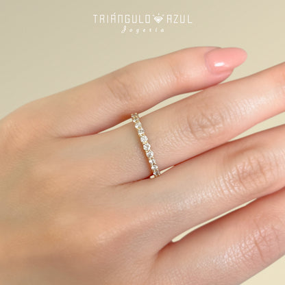 Churumbela Andrea de Diamantes con 0.45 CTS Total en Oro Amarillo de 14K