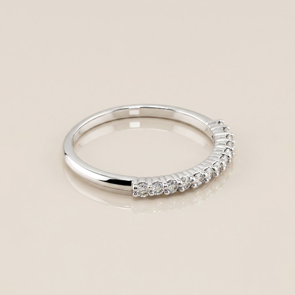 Churumbela Andrea de Diamantes en Oro Blanco de 14K