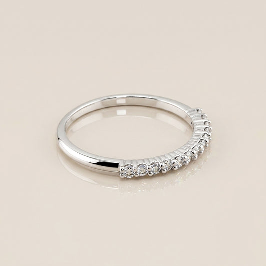 Churumbela Andrea de Diamantes en Oro Blanco de 14K
