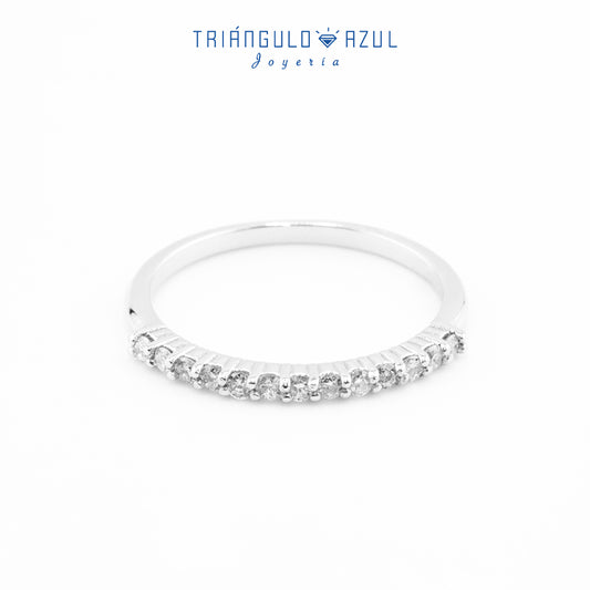 Churumbela Andrea de Diamantes con 0.25 CTS Total en Oro Blanco de 14K