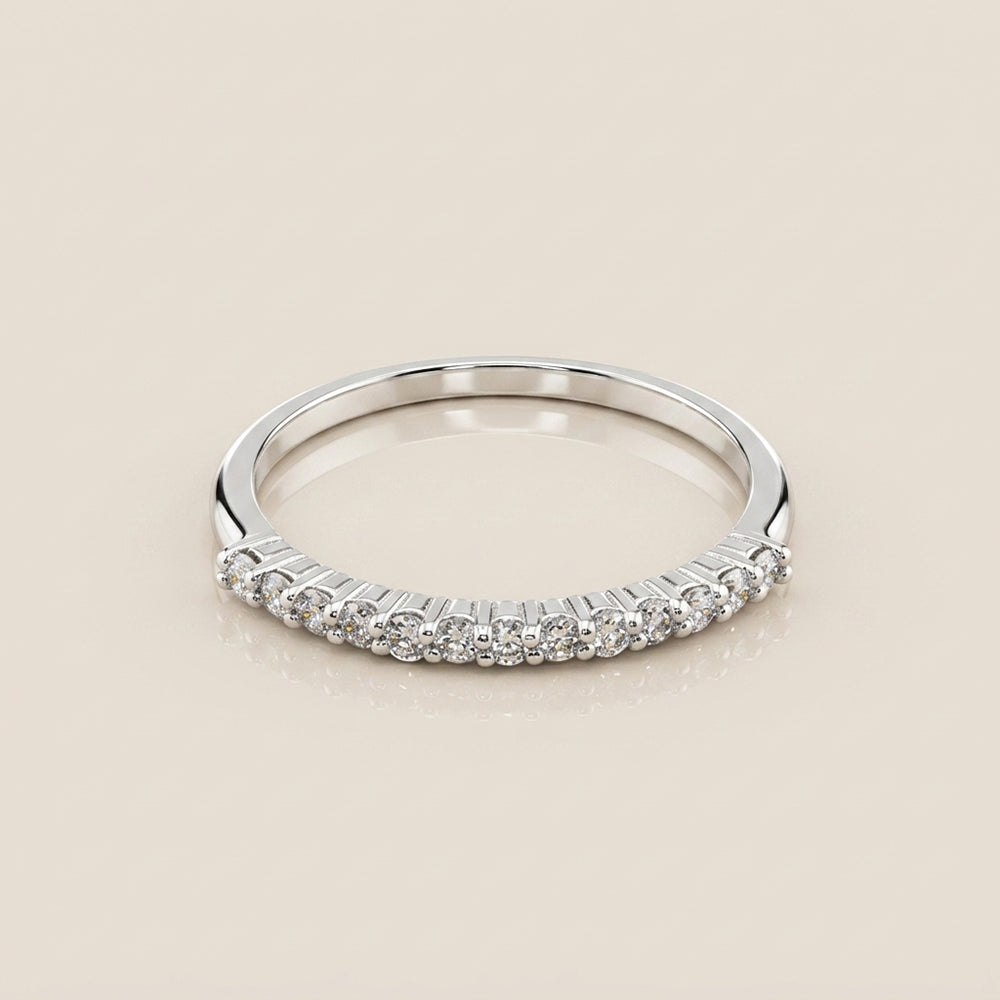 Churumbela Andrea de Diamantes en Oro Blanco de 14K