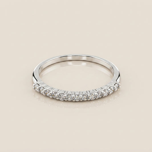 Churumbela Andrea de Diamantes en Oro Blanco de 14K