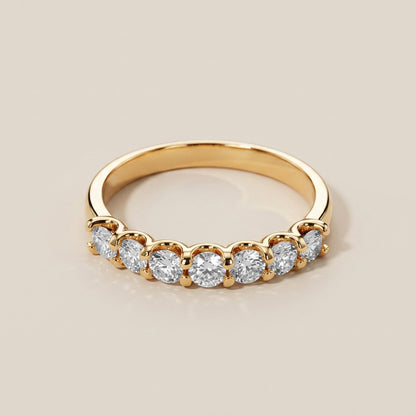 Churumbela Tipo U de Diamantes en Oro Amarillo de 14K