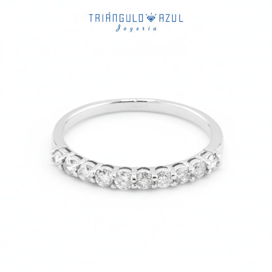 Churumbela Andrea de Diamantes con 0.45 CTS Total en Oro Blanco de 14K
