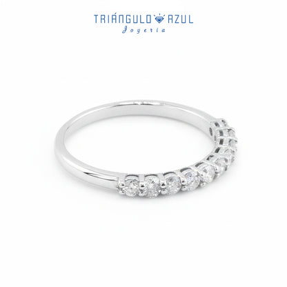 Churumbela Andrea de Diamantes con 0.45 CTS Total en Oro Blanco de 14K