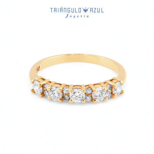 Churumbela Isabel de Diamantes con 0.62 CTS Total en Oro Amarillo de 14K