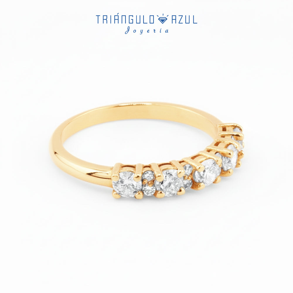 Churumbela Isabel de Diamantes con 0.62 CTS Total en Oro Amarillo de 14K
