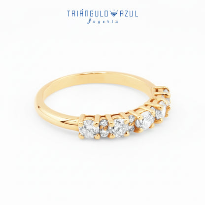 Churumbela Isabel de Diamantes con 0.62 CTS Total en Oro Amarillo de 14K