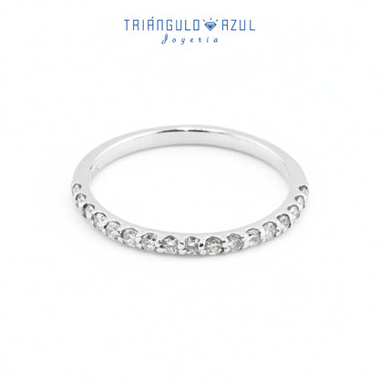 Churumbela Indu de Diamantes con 0.30 CTS Total en Oro Blanco de 14K