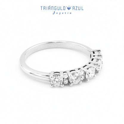 Churumbela Isabel de Diamantes con 0.60 CTS Total en Oro Blanco de 14K
