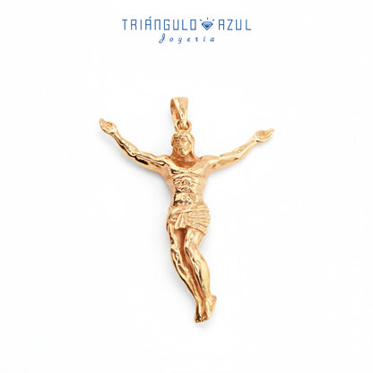 Dije Cristo Olímpico en Oro Amarillo de 14K