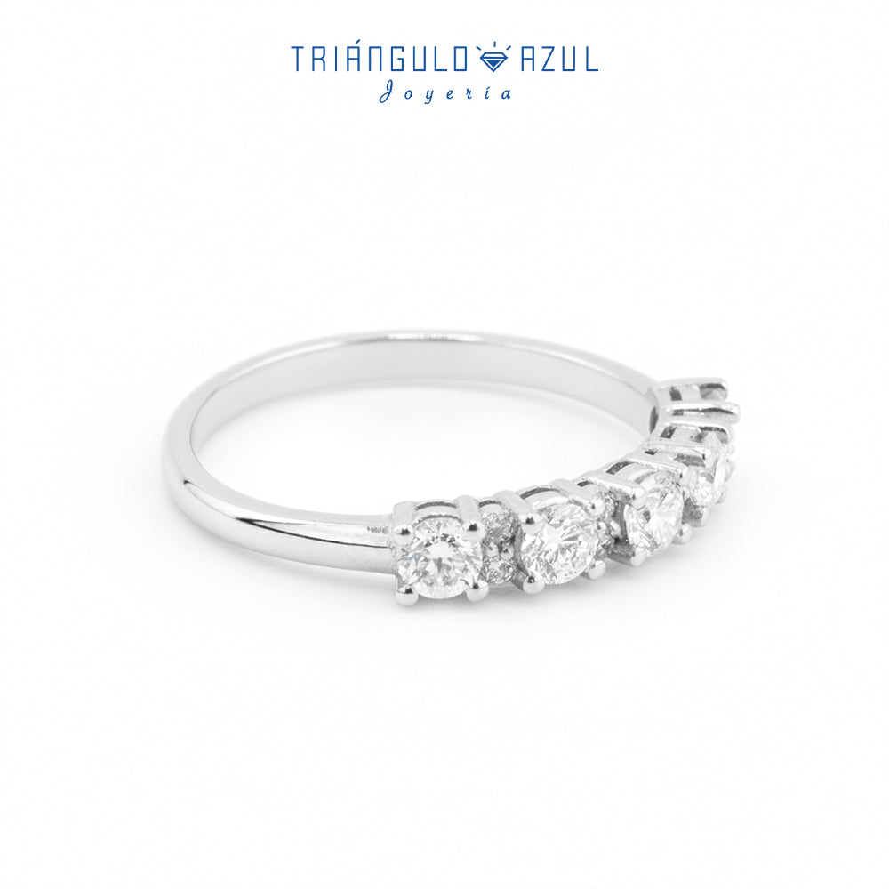 Churumbela Isabel de Diamantes con 0.60 CTS Total en Oro Blanco de 14K