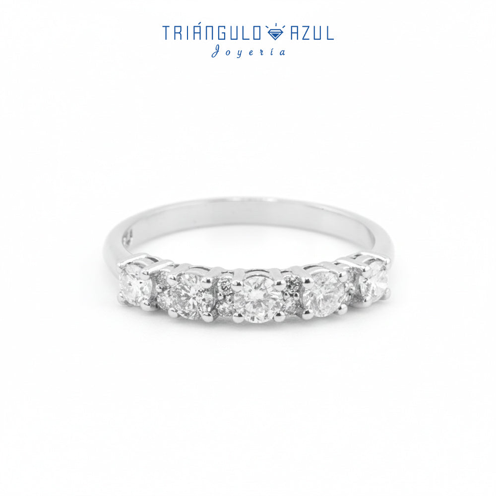 Churumbela Isabel de Diamantes con 0.60 CTS Total en Oro Blanco de 14K