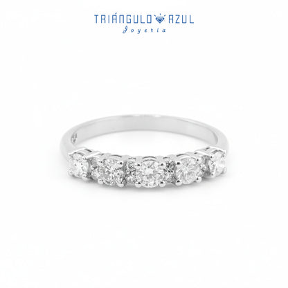 Churumbela Isabel de Diamantes con 0.60 CTS Total en Oro Blanco de 14K