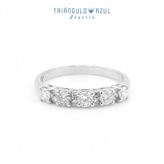 Churumbela Isabel de Diamantes con 0.60 CTS Total en Oro Blanco de 14K