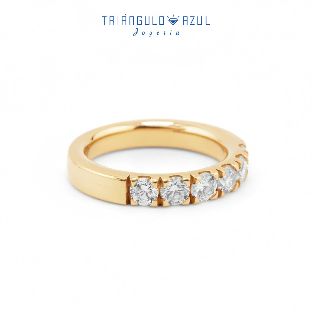 Churumbela Indu de Diamantes con 0.90 CTS Total en Oro Amarillo de 14K