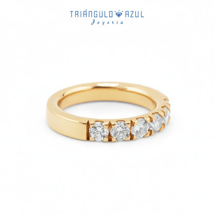 Churumbela Indu de Diamantes con 0.90 CTS Total en Oro Amarillo de 14K